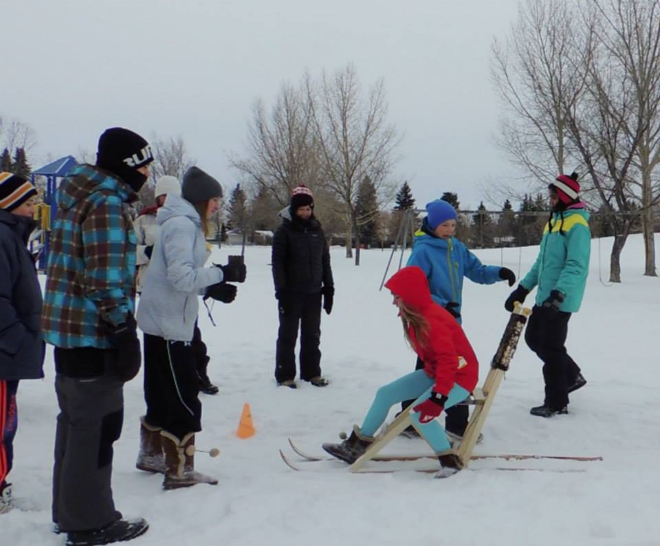 Kickstart Change Students pushing sled 