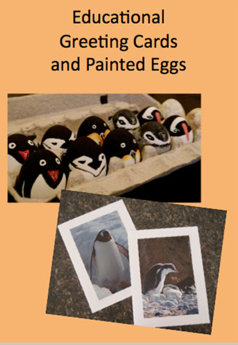 Project Penguin painted eggs student action project